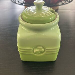Le Creuset Lime Green Ceramic Storage Jar